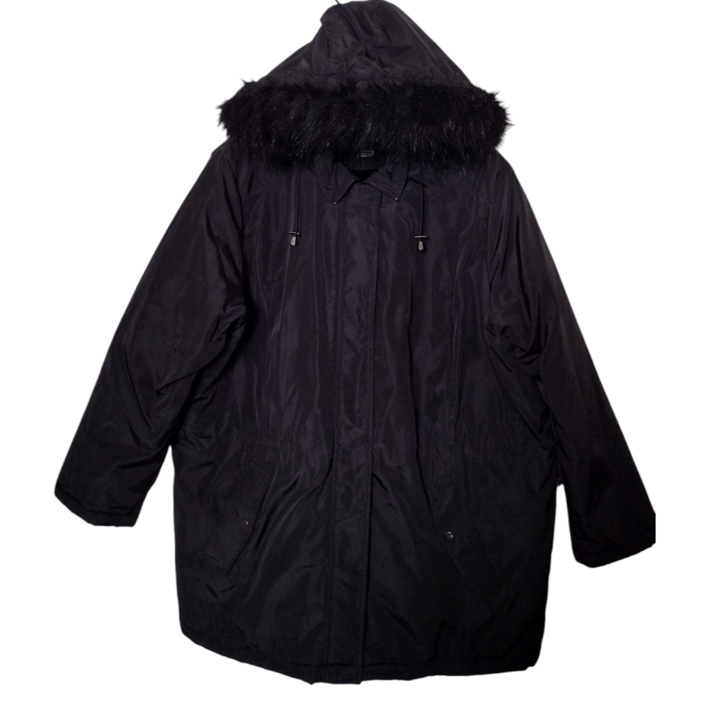 Basic Editions Black Hooded Jacket - image 1